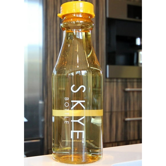 SKYE Bottle - la Bottle d'Eau la Plus Cool au Monde! Jaune Non Givré 18oz Étanche Sans BPA Sport Grand Ouverture Bleu Rose Vert Noir Violet Orange Jaune Rouge-Garçons Filles Hommes Femmes Bureau Gym Plage