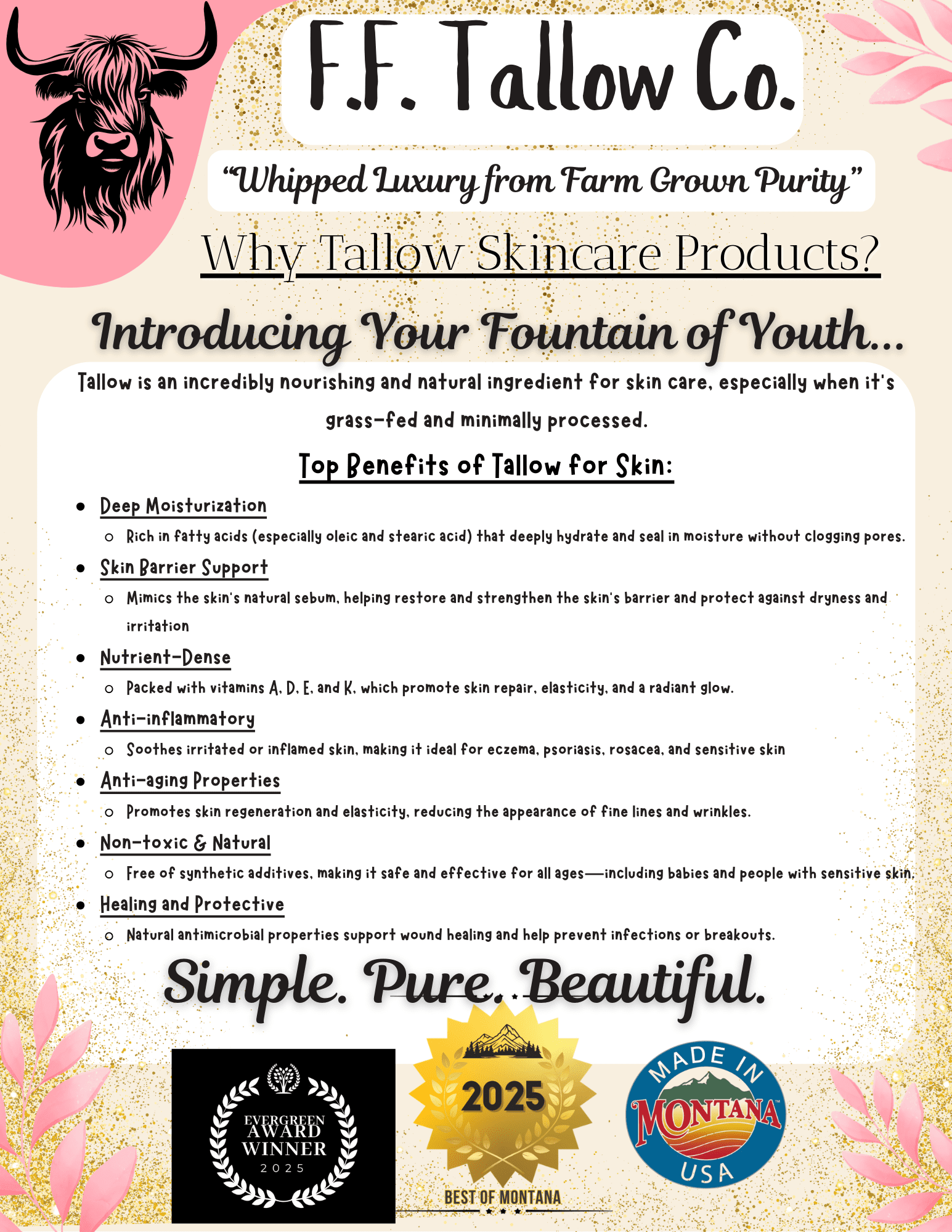 Face Magic: Forever Young- Anti-Aging Hydration Tallow Hydration Face Cream
