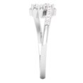 thumbnail image 3 of Dazzlingrock Collection 0.40 Carat (ctw) 14K Round Diamond Two Stone Bypass Bridal Engagement Ring, White Gold, Size 5.5, 3 of 4