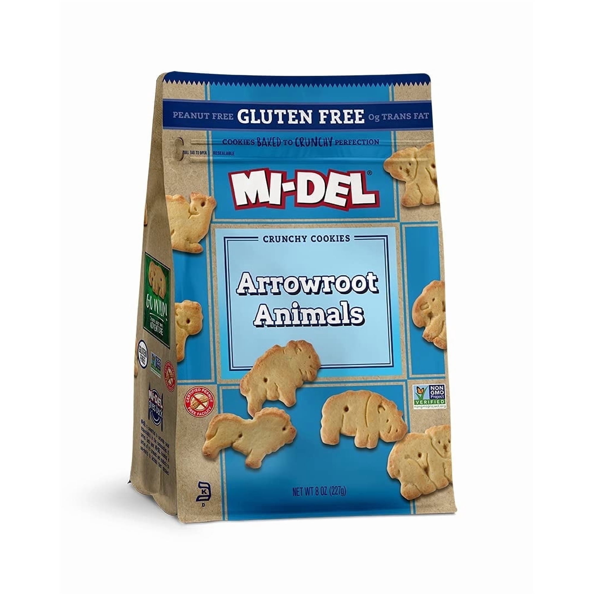 Mi-Del Arrowroot Animal Cookies Gluten-Free - 8 oz