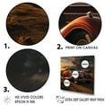thumbnail image 3 of Designart "Expressionist Retro Vehicle Essence I" Car Vintage Floater Framed Canvas Wall Art, 3 of 5