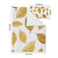 thumbnail image 5 of Golden Leaves Pattern Duvet Cover and Pillowcase Set for Single Bedding, Bedroom Accessories for Kids Teens, 5 of 5