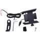 thumbnail image 5 of Soporte de montaje para teléfono con espejo de motocicleta y bicicleta 360 con cargador USB para teléfono móvil Samsung de 4 a 6,5 pulgadas, negro Feliz Sencillez, 5 of 5