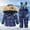 28 Navy, variant on guisaled Toddler Snow Pants and Hooded Warm Puffer Jackets Snowsuit Set for Boys Girls Solid Windproof Waterproof Ski Suits for Baby