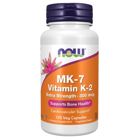 ナウフーズ MK-7 ビタミンK-2 エクストラストレングス 300mcg カプセル 120粒 NOW Foods MK-7 Vitamin K-2, Extra Strength 300 mcg Veg Capsules