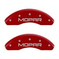 thumbnail image 2 of MGP 4 Caliper Covers Engraved Front & Rear MOPAR Red finish silver ch Fits select: 2005-2006 CHRYSLER SEBRING TOURING, 2003-2004 CHRYSLER SEBRING LX, 2 of 6