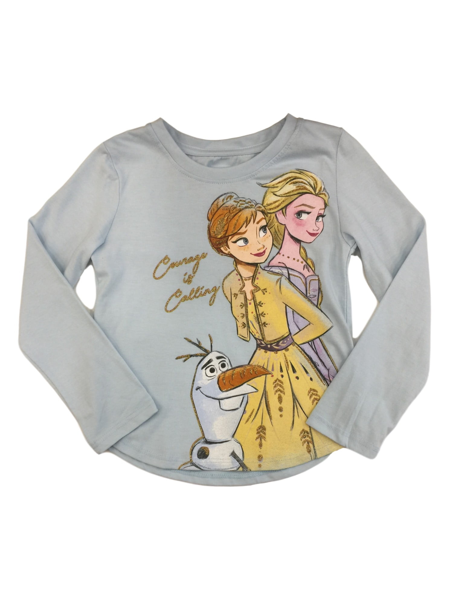 NEW! Toddler Girls T-Shirt Halloween Disney Frozen Olaf Boo 2T or 4T 
