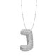 thumbnail image 1 of Collar Colgante de Oro Collar de Carta Incrustado con Collar de Cobre Hueco, Collar Colgante de Diamante de Carta Collar de Carta de Oro, 1 of 3