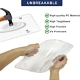 thumbnail image 4 of CUITING License Plate Cover Clear Plastic with Screws and Caps Sturdy License Plate Protector 2-Pack, 4 of 7