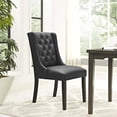 thumbnail image 2 of Modern Contemporary Urban Design Kitchen Room Dining Chair, Black, Faux Leather, 2 of 4