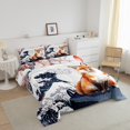 thumbnail image 3 of YST Watercolor Fox Comforter Set, Woodland Animal, King Size, 3 of 6