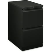 HON 2 Drawers Vertical Lockable Filing Cabinet, Black