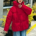 thumbnail image 3 of qucoqpe Women's 2025 Winter Fashion Warm Solid Full Zip Up Hooded Parkas Long Sleeve Pocketed Quilted Causal Long Down Coats,with Adjustable Waist Drawstring, 3 of 5
