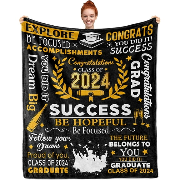 Graduation Gifts, Graduation Gifts for Her 2024, Graduation Gifts for her, 2024 Graduation Gifts, PhD Graduation Gifts, College/Masters Degree Graduation Gift, Blanket