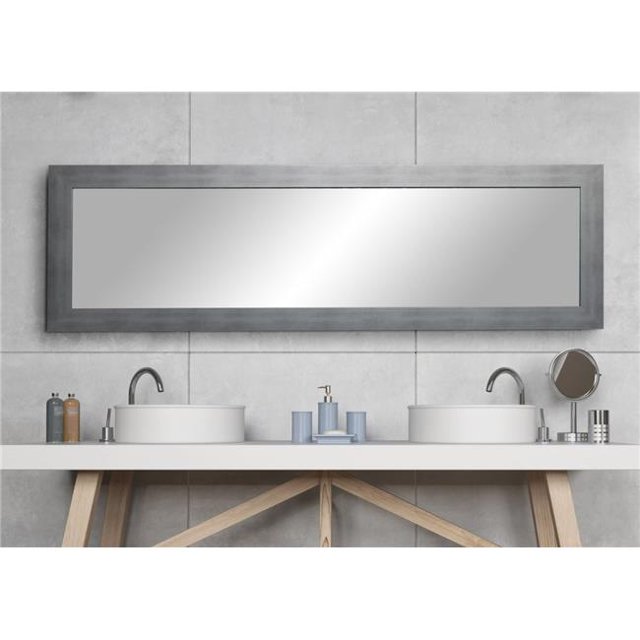 Brandt Works BM40THIN-L3 Cool Muted Silver Slim Full Length Mirror