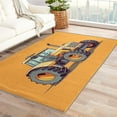 thumbnail image 1 of Tractor Rugs for Boys Bedroom - 5x7 Rug - Tractor Rug - Farm Vehicle Construction Area Rug - Boys Kids Rugs - Orange Equipment Truck Carpet, 1 of 7