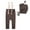 Dark Brown, variant on Esaierr Newborn Baby Girls Boys Overalls 3 Months-24 Years Overalls Strap Suspender Pants Infant Unisex Spring Fall Stretch Suspender Trousers