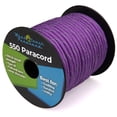 thumbnail image 2 of West Coast Paracord Reflective 550lb Paracord – 7 Strand Type III Tactical Parachute Cord for Hiking, Camping, and Fishing – Reflective Acid Purple (50 ft), 2 of 5
