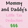 thumbnail image 2 of CafePress - Mommy & Daddy's Little Tax Deduction Infant Bodysu - Baby Light Bodysuit, Size Newborn - 24 Months, 2 of 4