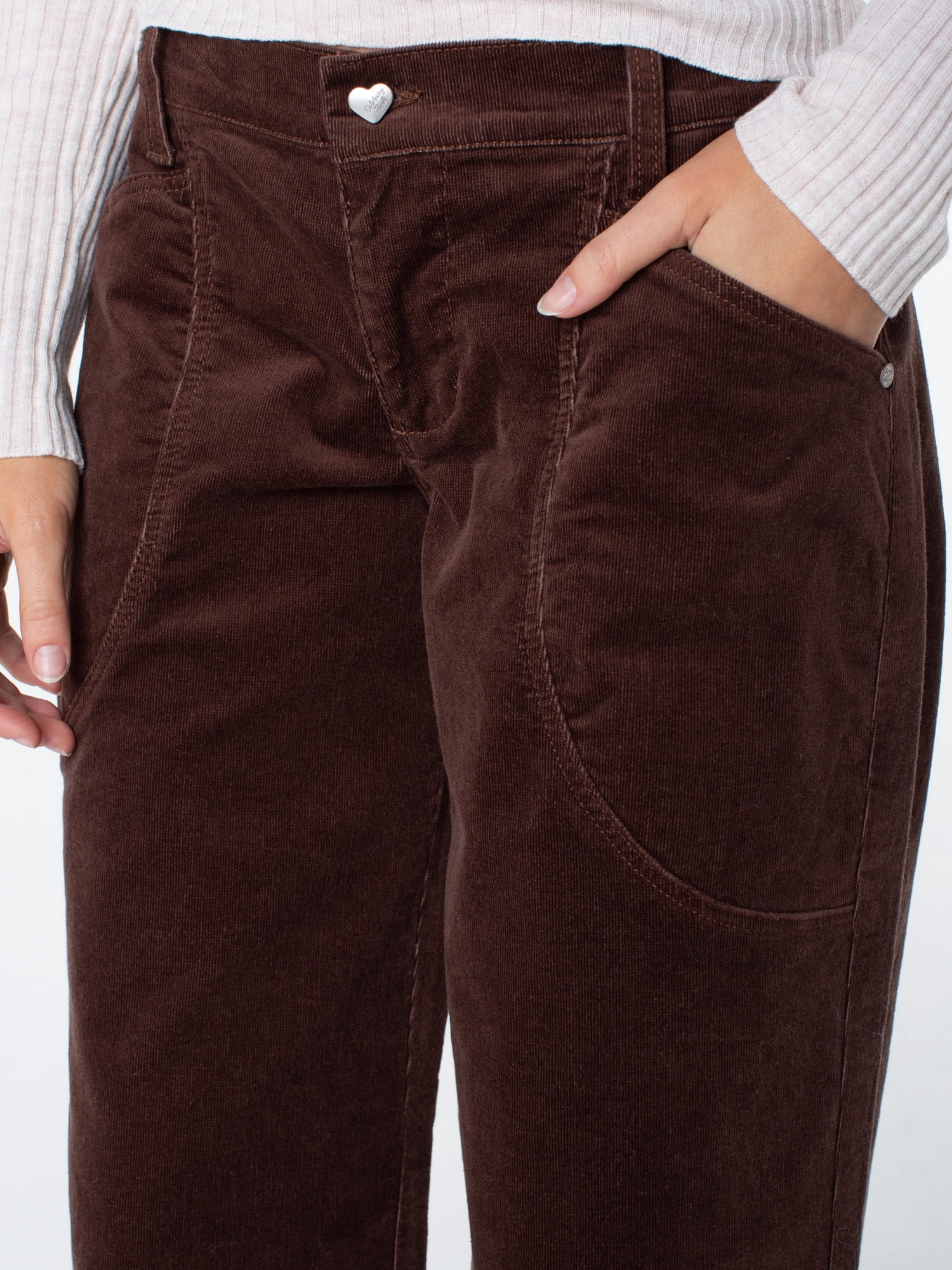 Celebrity Pink Women's and Women's Plus Corduroy Wide Leg Pants, Sizes XS-4X