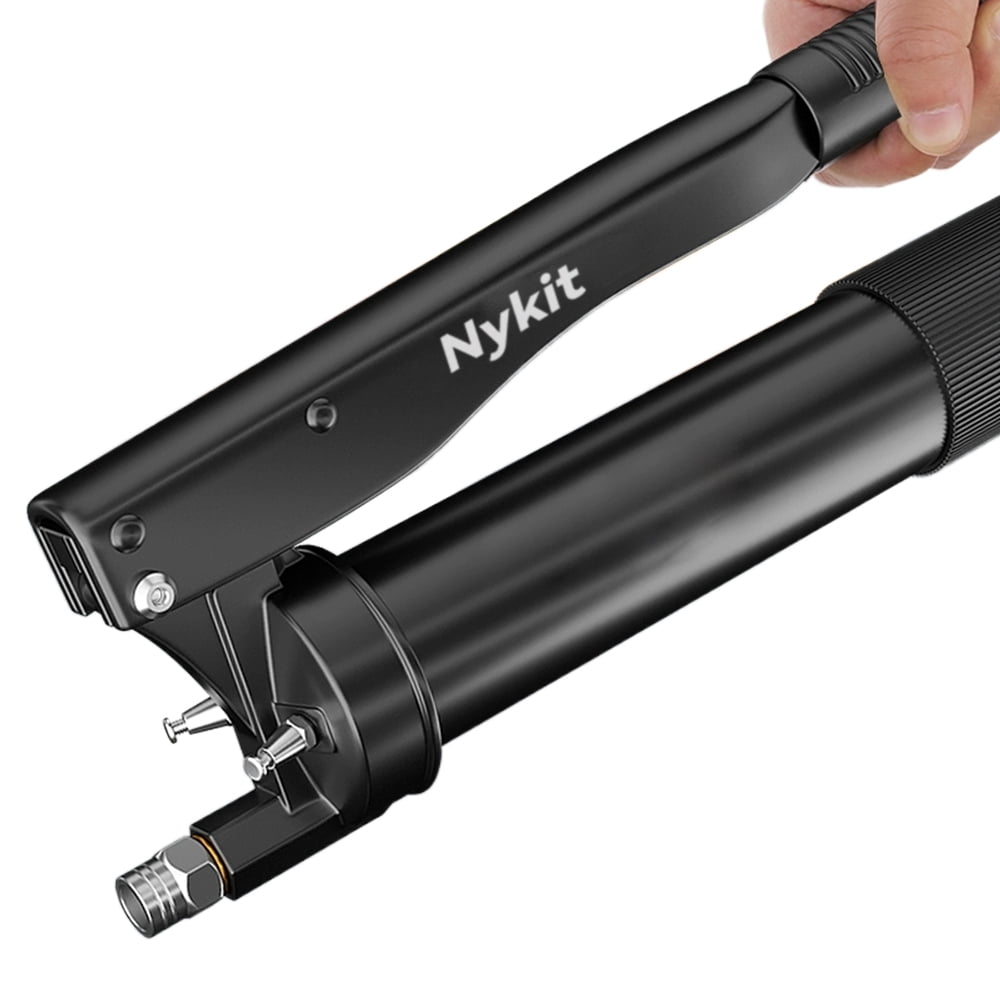Nykit Manually-operated grease guns, Grease Gun Coupler, Grease Joint Fittings, 12000PSI High Pressure Grease Nozzle Fittings