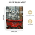 thumbnail image 2 of Nawypu  Rustic Farmhouse Red Daisy Wall Art Red Bathroom Wall Art Modern Daisy Flower Wall Art Canvas Pictures Vintage Flower Daisy Wall Art Decor Bathtube Artwork Bedroom, 2 of 5