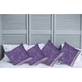 thumbnail image 6 of Ambesonne Romantic Throw Pillow Cover 4 Pack, Indigo Purple Hearts, 20", Eggplant Purple, 6 of 6