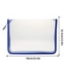 thumbnail image 2 of Bolsa organizadora transparente de archivos con cremallera A4 - Carpeta transparente para documentos con cierre seguro para oficina, colegio y viajes, 2 of 5