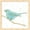 Teal, variant on Metaverse R959538-0120000-AEAAAACAN4 13.25 x 13.25 in. Gilded Bird I Teal Framed Wall Art by Shirley Novak