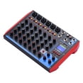 thumbnail image 3 of Consola de mezclado Irfora AG-8 Consola mezcladora portátil de 8 canales Mezclador de audio digital + 48V Phantom Power Admite conexión BT / USB / MP3 para grabación de música DJ Network Liv Irfora Consola de mezclado, 3 of 6