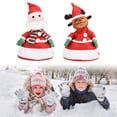 thumbnail image 4 of De Papá Noel Para Adultos Y Niños, Gorro Navideño De Felpa Brillante Para Cantar Y Bailar, Suministros Para Fiestas Navideñas De Año Nuevo Moyic HA046623-02, 4 of 6