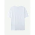 thumbnail image 2 of Camiseta de algodón puro de 180 g. Día de San Patricio: Camiseta de verano para mujer con estampado de dibujos animados de arcoíris, cuello redondo, manga corta y gruesa. Camiseta deportiva informal d, 2 of 7