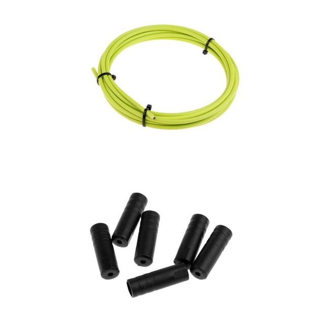 Carcasa de cable de cambio de bicicleta Sunnimix 6 Piezas Punta de Tubo Verde