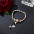 thumbnail image 2 of Joyería de pulsera con colgante de cristal de aleación de diamantes de imitación de personalidad brillante (beige), 2 of 2