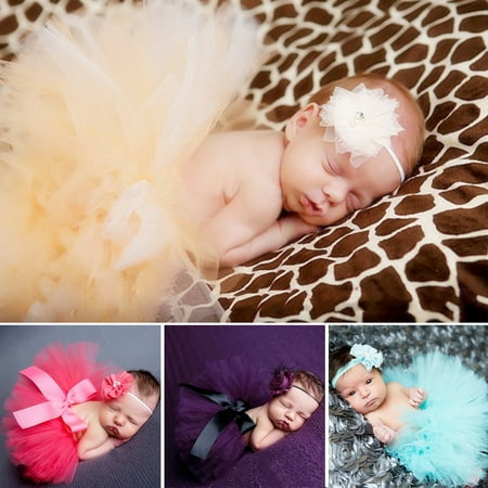 

Archer Newborn Baby Girls Mesh Bowknot Tutu Dress Princess Skirt Photography Props