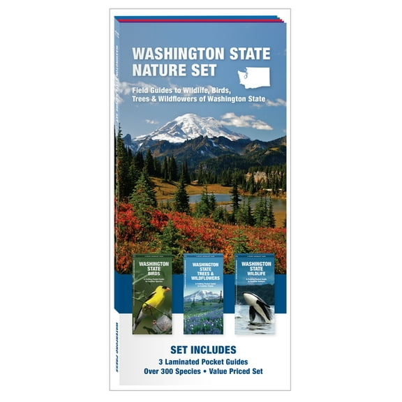Nature Observation North America Washington State Nature Set: Field Guides to Wildlife, Birds, Trees & Wildflowers of Washington State, (Paperback)