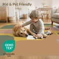thumbnail image 4 of ODIKA 3'x5' Mustard And Earth Modern Geometric Design Washable Accent Rug Abstract Shapes with Contemporary Flair Pet Friendly, Non-Shedding Mat for Bedside, Nursery Room, 4 of 7