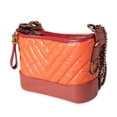 thumbnail image 4 of Pre-Owned Chanel Orange & Red Aged Calfskin Chevron Quilted Small Gabrielle Hobo, 4 of 8