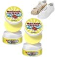 thumbnail image 1 of Crema limpira de zapatos blancos con esponja, quitamanchas instantáneo, kit multiusos para lona, cuero, zapatillas, botas y más., 1 of 4