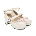 thumbnail image 2 of YOWMNS Women's Vintage Platform Lolita Shoes in Classic White, 2 of 5