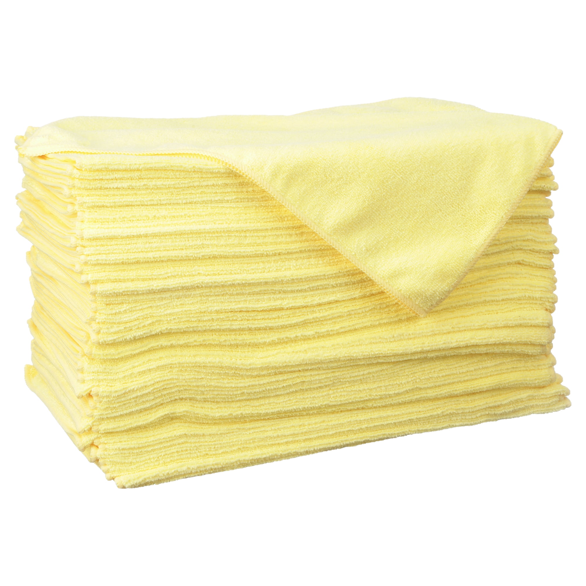 Zwipes Microfiber Cleaning Cloths 16 inch. x 16 inch. Yellow 48-Pack