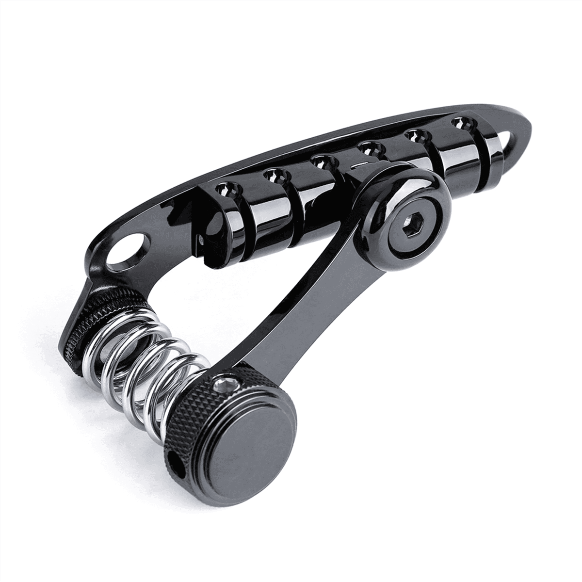 Guitar Vibrato Tailpiece Tremolo, Flat Top Body Tremolo Unit Vibrato Bridge for LP Electric Guitars Black