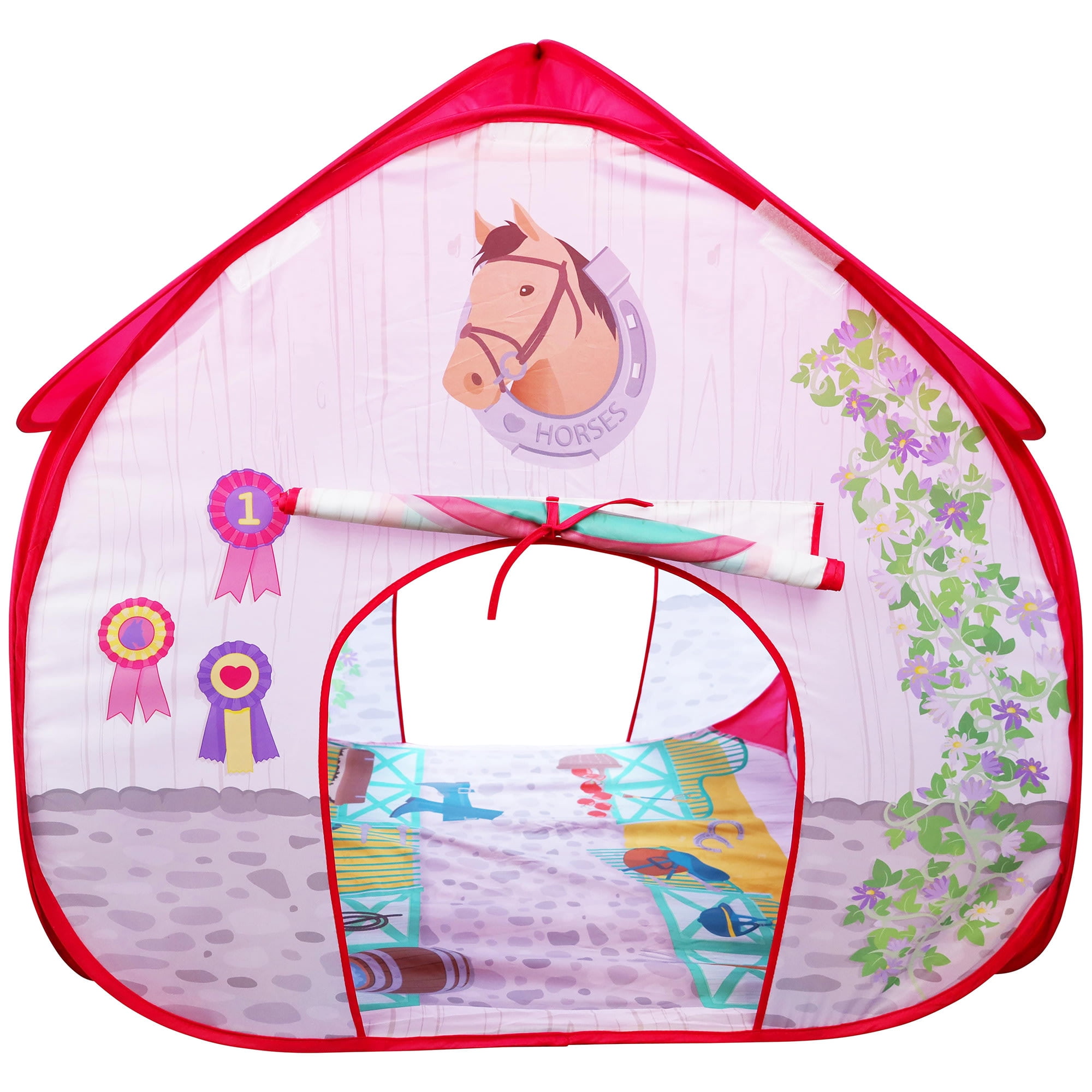 Pop It Up: Horse Stable Pop-Up Indoor Playtent, Toddlers & Kids Ages 3+