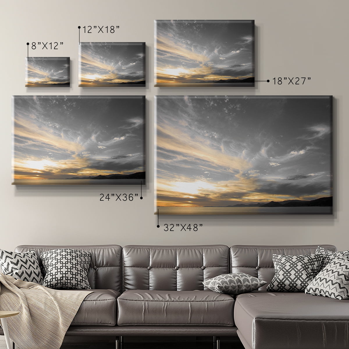 Wexford Home Sky Above Premium Gallery Wrapped Canvas, 18" x 27" - Ready to Hang