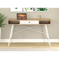 thumbnail image 3 of Safdie & Co. Computer Desk-49"/Natural W/T White Drawers/White Metal, 3 of 4