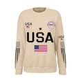thumbnail image 4 of MEICHEN 250th Anniversary Usa Flag Printed Crew Neck Sweatshirt for Women Trendy Hoodless Pullover Top Patriotic Hoodless Sweatshirt, 4 of 4