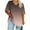 Rose Gold, variant on Uaswgudfs Women's Plus Size Gradient Color V-Neck Blouse Tee – Summer Loose-Fit Casual Top with Short Sleeve Resort Everyday