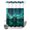 Green, Navy, Silver, variant on No Hook Shower Curtain, Night Sky Shower Curtains for Bathroom with See Through Top Window, Winter Snowy Green Natural Light Mountain Waterproof & Washable Bath Curtain Small Stall 36"x78"