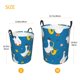 thumbnail image 3 of Balery Cartoon Goose Cesta de ropa redonda con asas, impermeable, independiente, para ropa, juguetes, dormitorio y familia-Small, 3 of 6