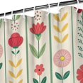 thumbnail image 4 of Pioneer Flower 84x72in Shower Curtain,Bathroom Decorative Shower Curtains Set with 12 Hooks,Modern Waterproof Washable Shower Curtain, 4 of 4